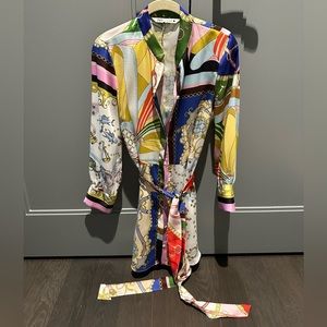 Zara Pattern Mini Dress